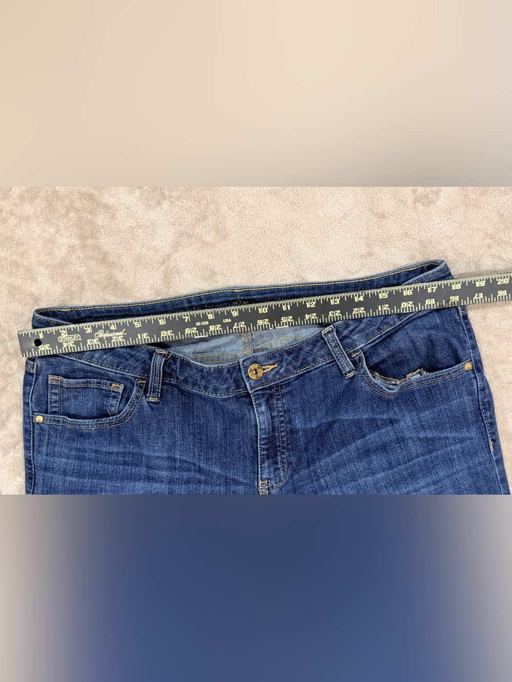 Simply Vera Vera Wang Womens Size 14 Bootcut Jeans Dark Wash Denim Stretch - Picture 4 of 8